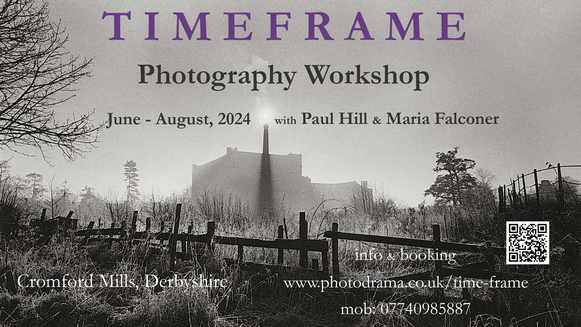 Timeframe photography workshop at Cromford Mills